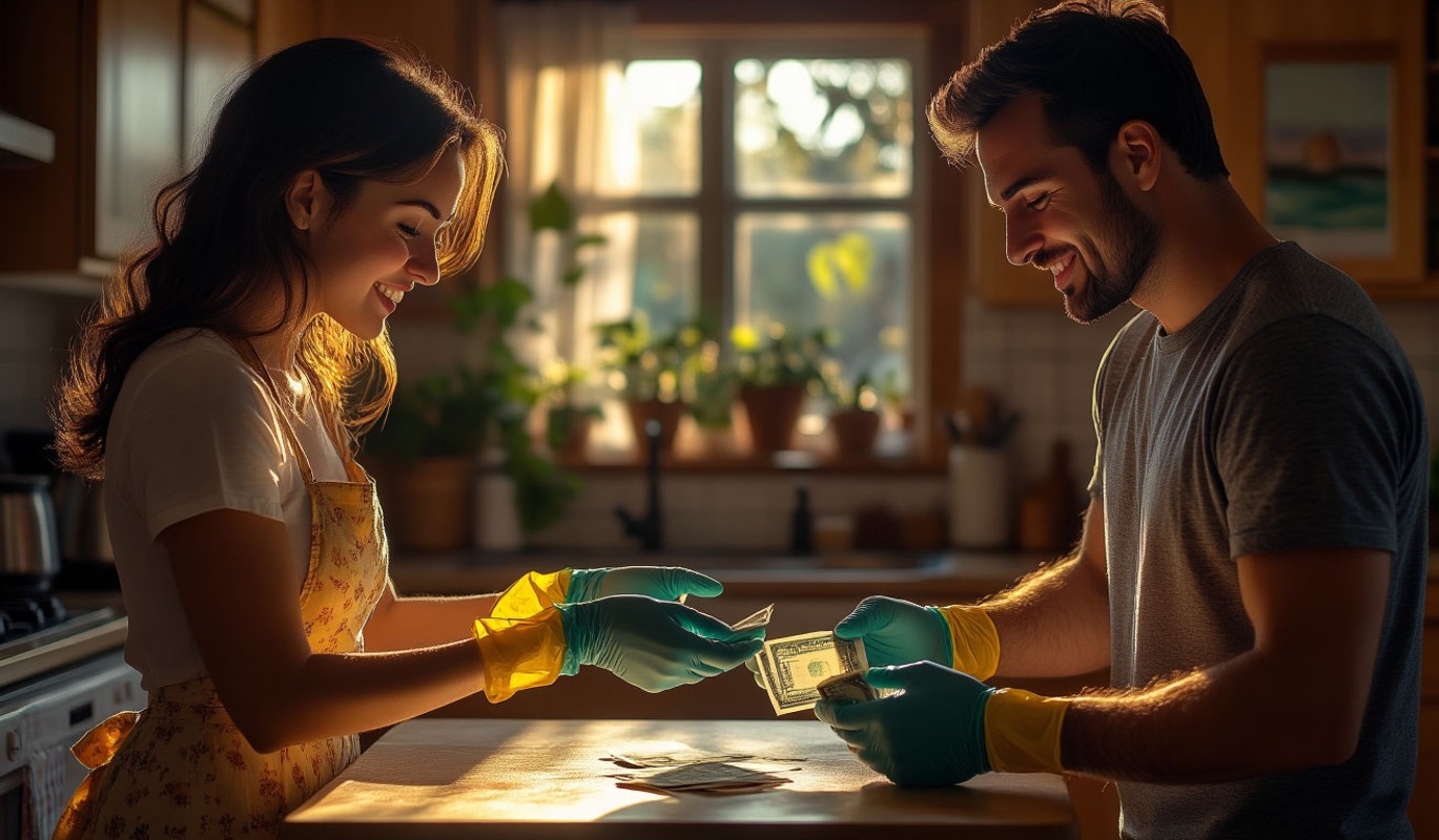 Зарплата за борщ и чистые носки: мужей в России хотят обязать платить женам