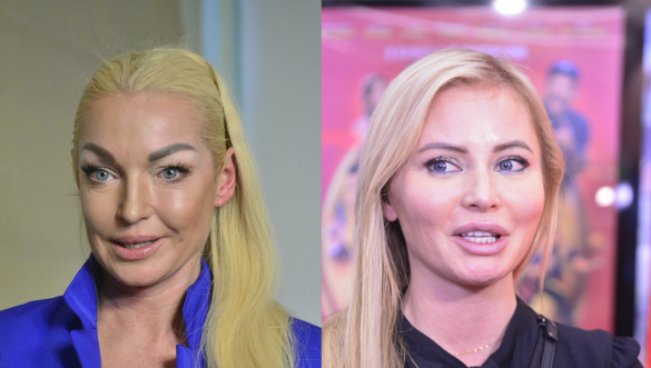 Анастасия Волочкова и Дана Борисова. Коллаж "Дни.ру", фото: Pavel Kashaev/Global Look Press/www.globallookpress.com