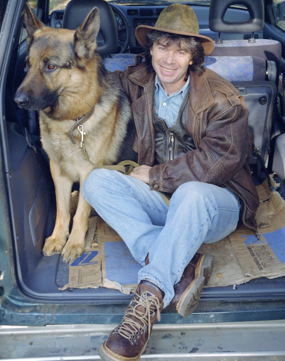 Олег Газманов и собака. Фото: Vladimir Myshkin/Russian Look/www.globallookpress.com