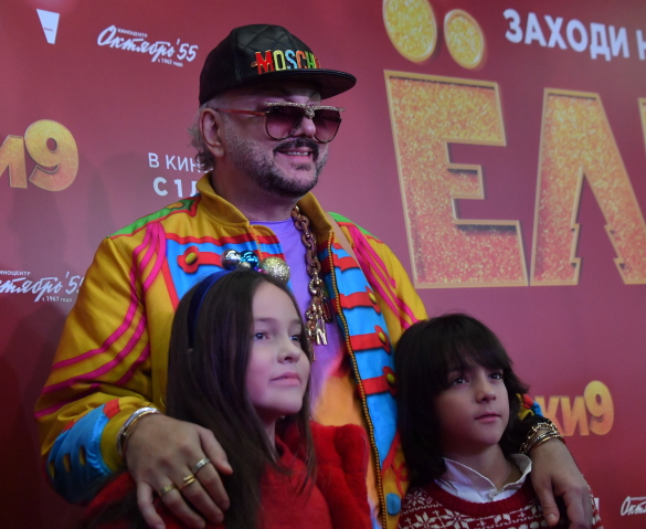 Филипп Киркоров с детьми. Фото: Komsomolskaya Pravda / Global Look Press / www.globallookpress.com