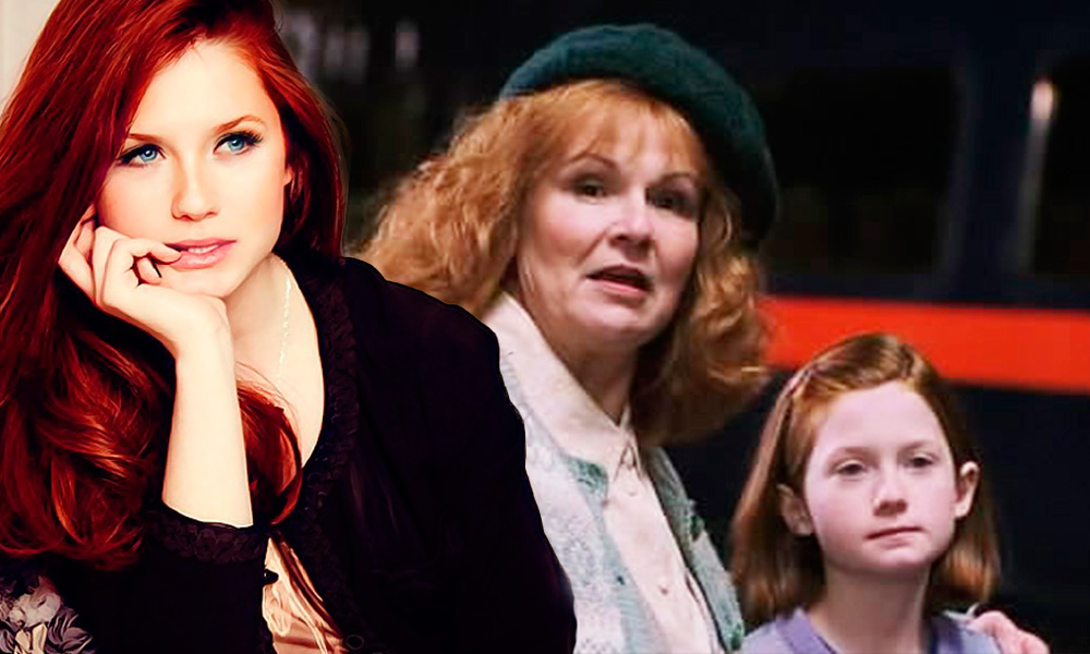 Необычайно милая сестра Рона, Джинни Уизли, ставшая впоследствии девушкой, а затем и женой Гарри Поттера, в жизни - та еще красотка.