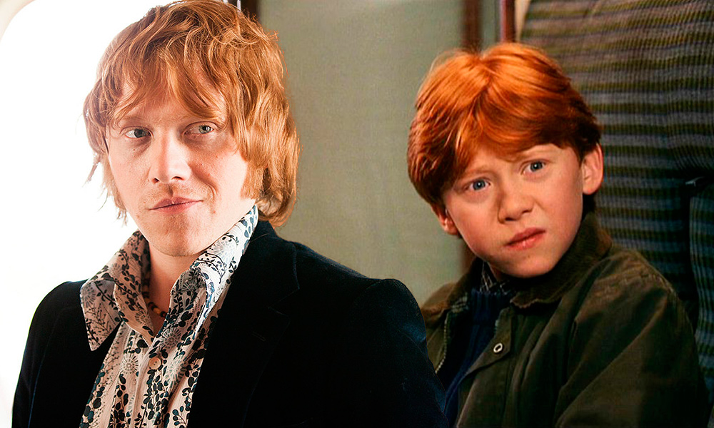 Руперт Гринт (Рон Уизли) заметно повзрослел, но сохранил прежнюю хулиганскую улыбку.