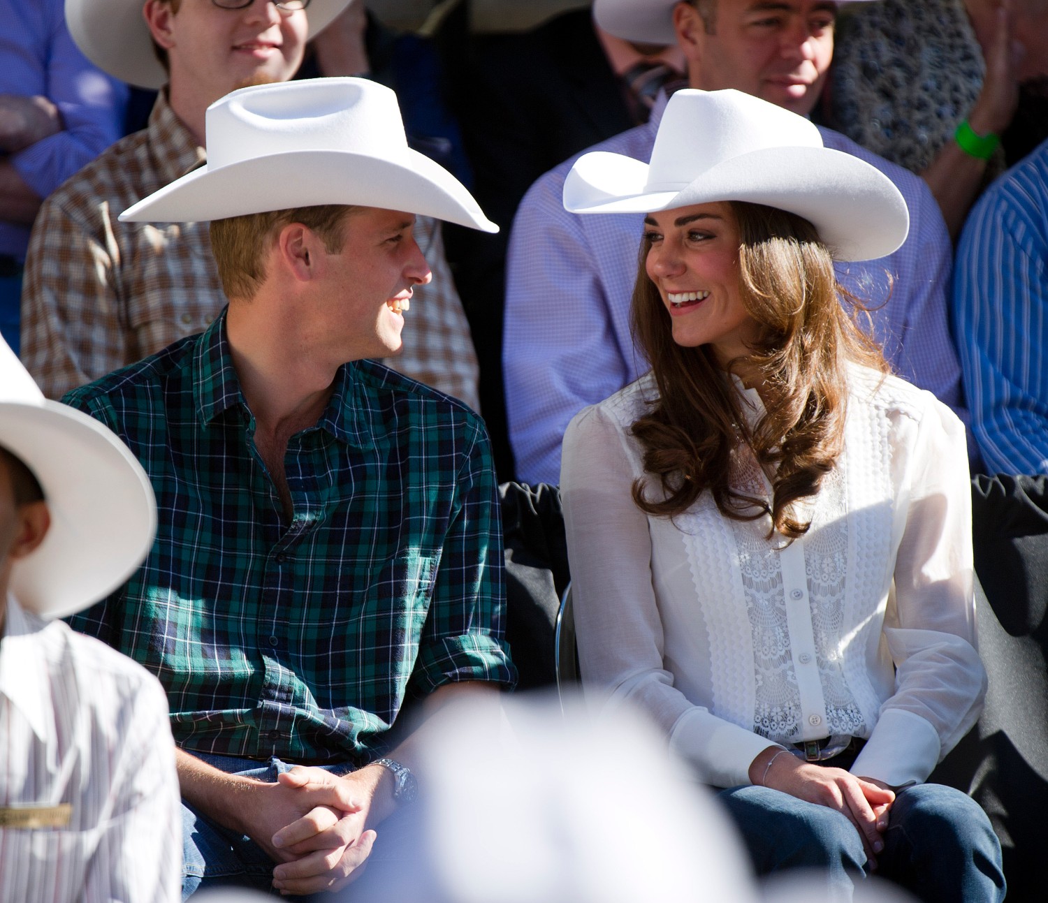 Кейт и Уильям на ковбойском родео-фестивале.
