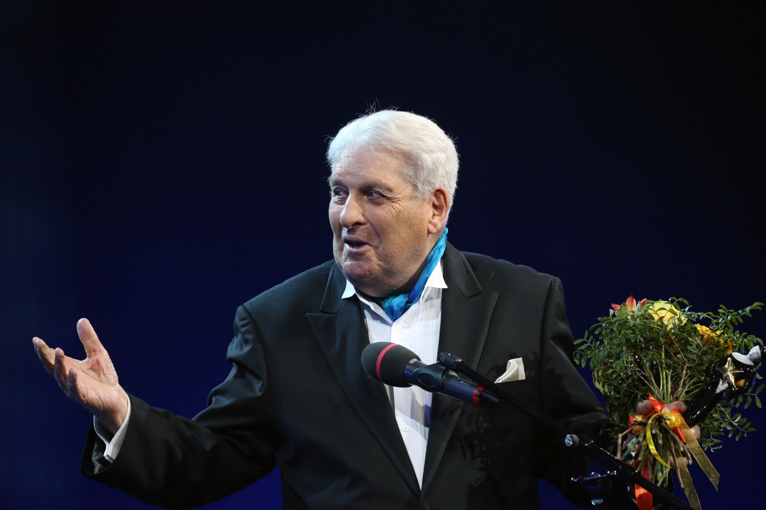 Руководитель Театра русской классики (Вашингтон, США) Борис Казинец, получивший приз в номинации "Лучший русский театр за рубежом".