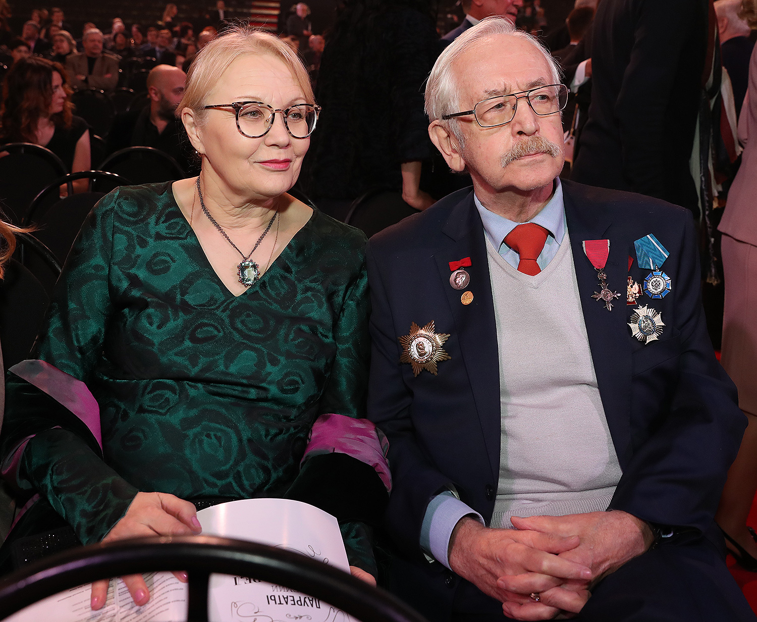 Актер Василий Ливанов с супругой Еленой.