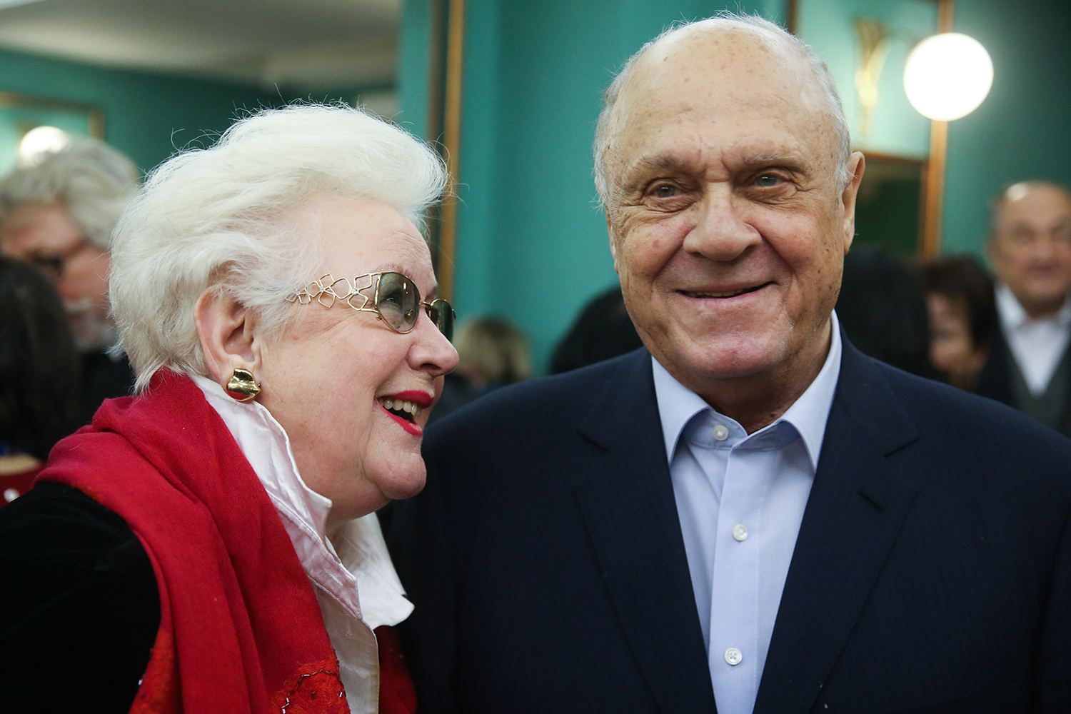 Телеведущая Анна Шатилова и режиссер Владимир Меньшов.