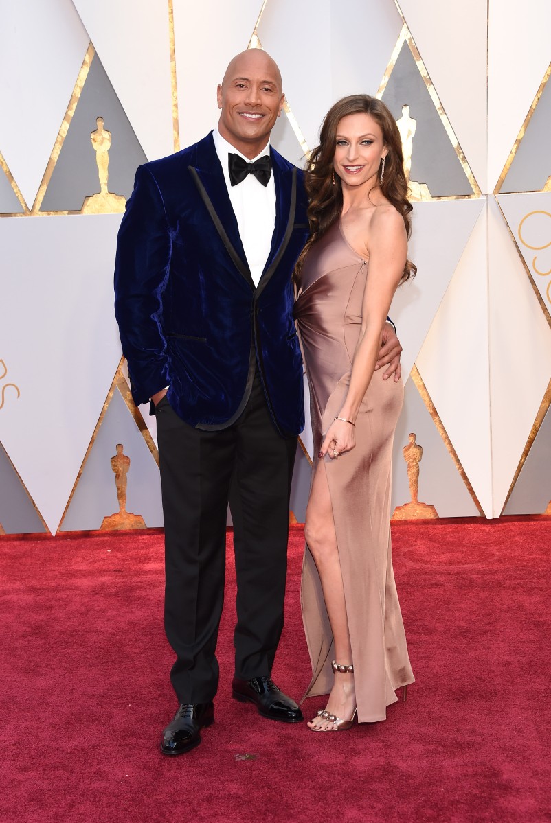 Дуэйн "Скала" Джонсон и Лорен Хашиян.