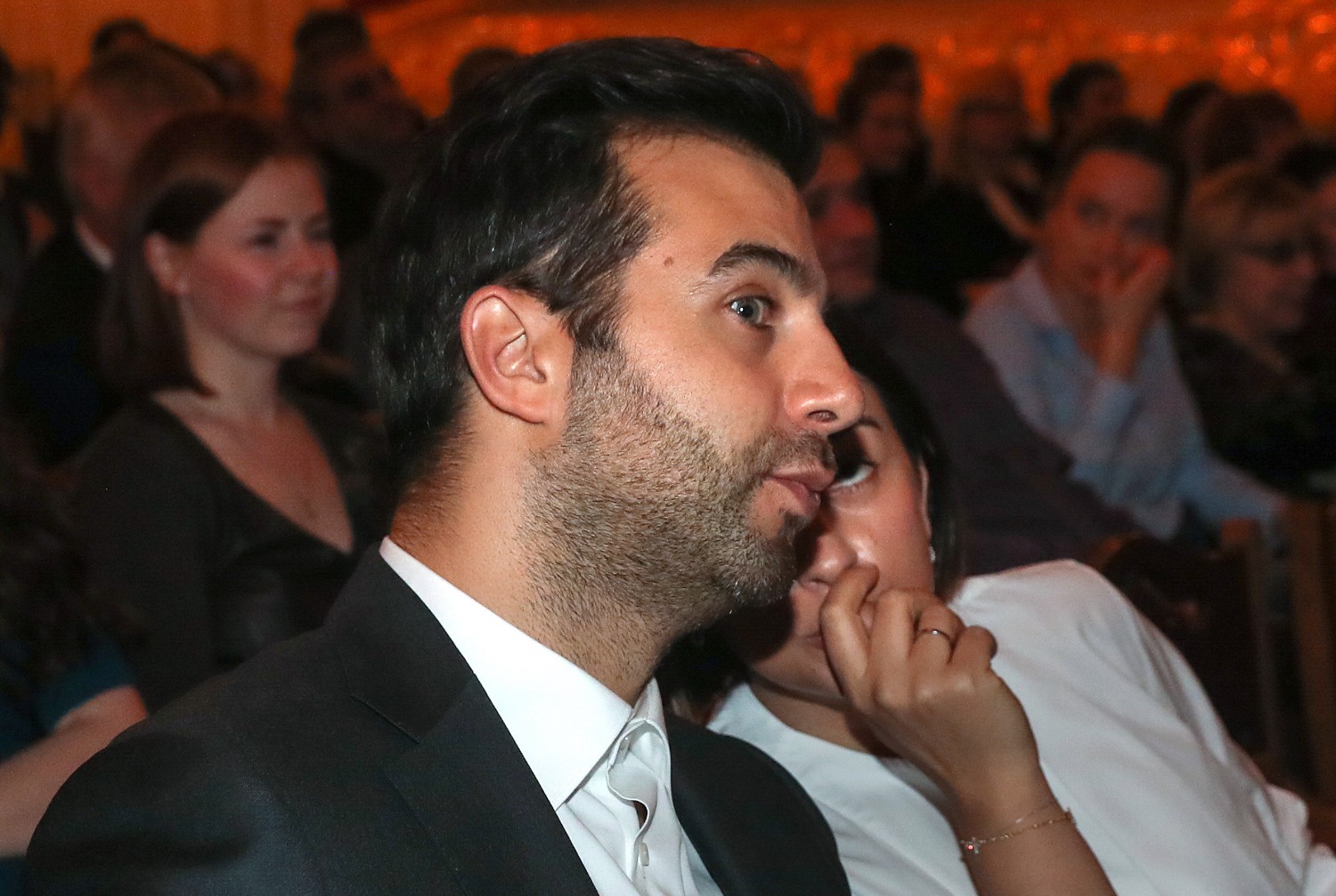 Телеведущий Иван Ургант с супругой Натальей Кикнадзе.