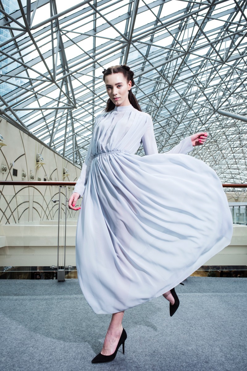 Модель из коллекции Никиты Окишева.