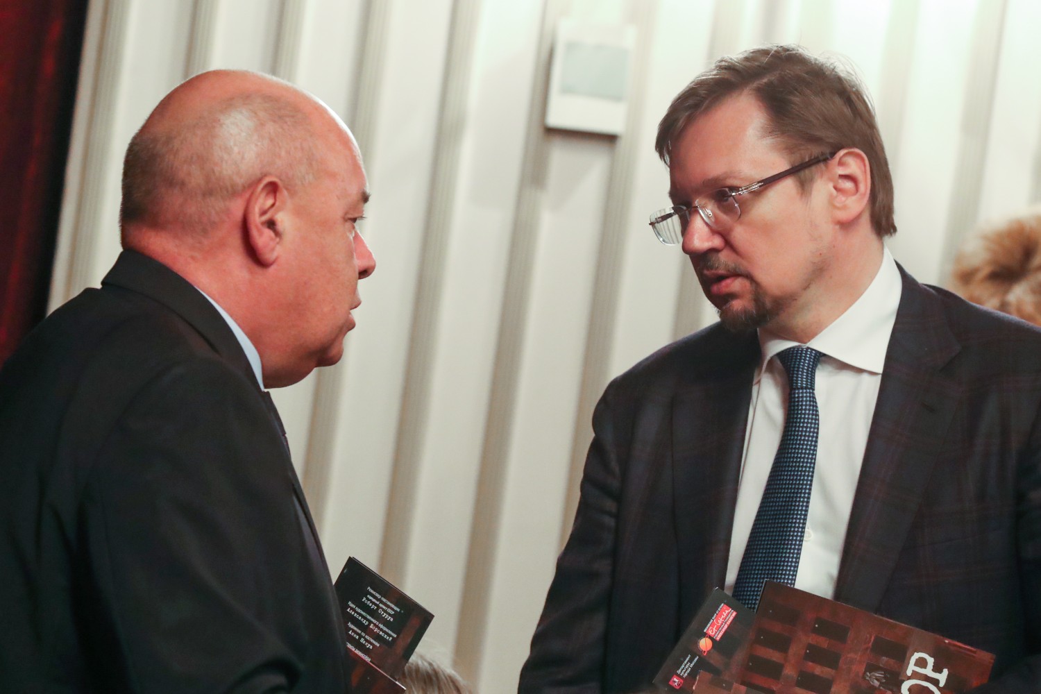 Специальный представитель президента РФ по международному культурному сотрудничеству Михаил Швыдкой и заместитель министра культуры РФ Александр Журавский.