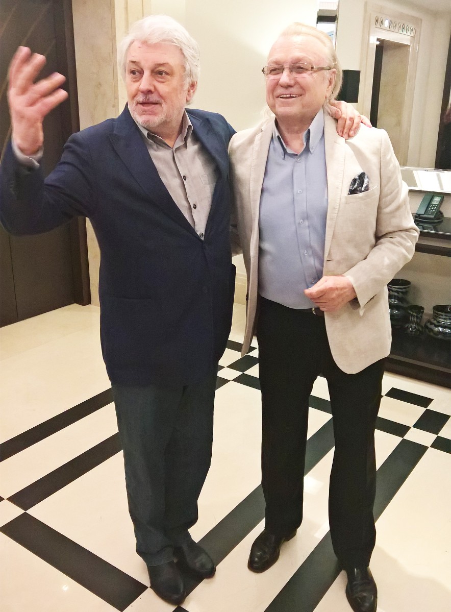 Вячеслав Добрынин и Юрий Маликов нашли много общих тем для разговоров.