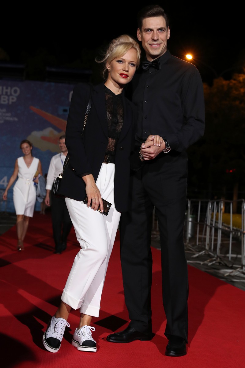 Дмитрий Дюжев с любимой супругой.