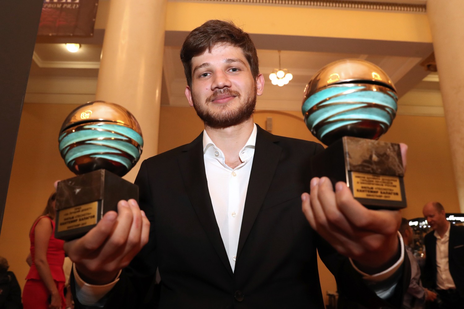 Режиссер Кантемир Балагов, получивший награду Гильдии киноведов и кинокритиков им. Даниила Дондурея за фильм "Теснота".