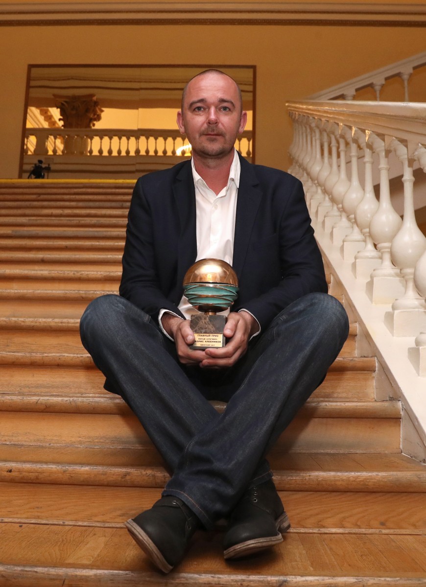 Режиссер Борис Хлебников, получивший главный приз открытого российского кинофестиваля "Кинотавр" за фильм "Аритмия".