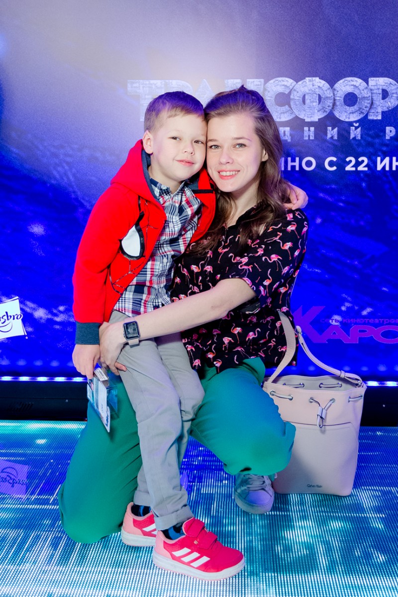 Екатерина Шпица с сыном Германом, который, несмотря на юный возраст, является моделью.