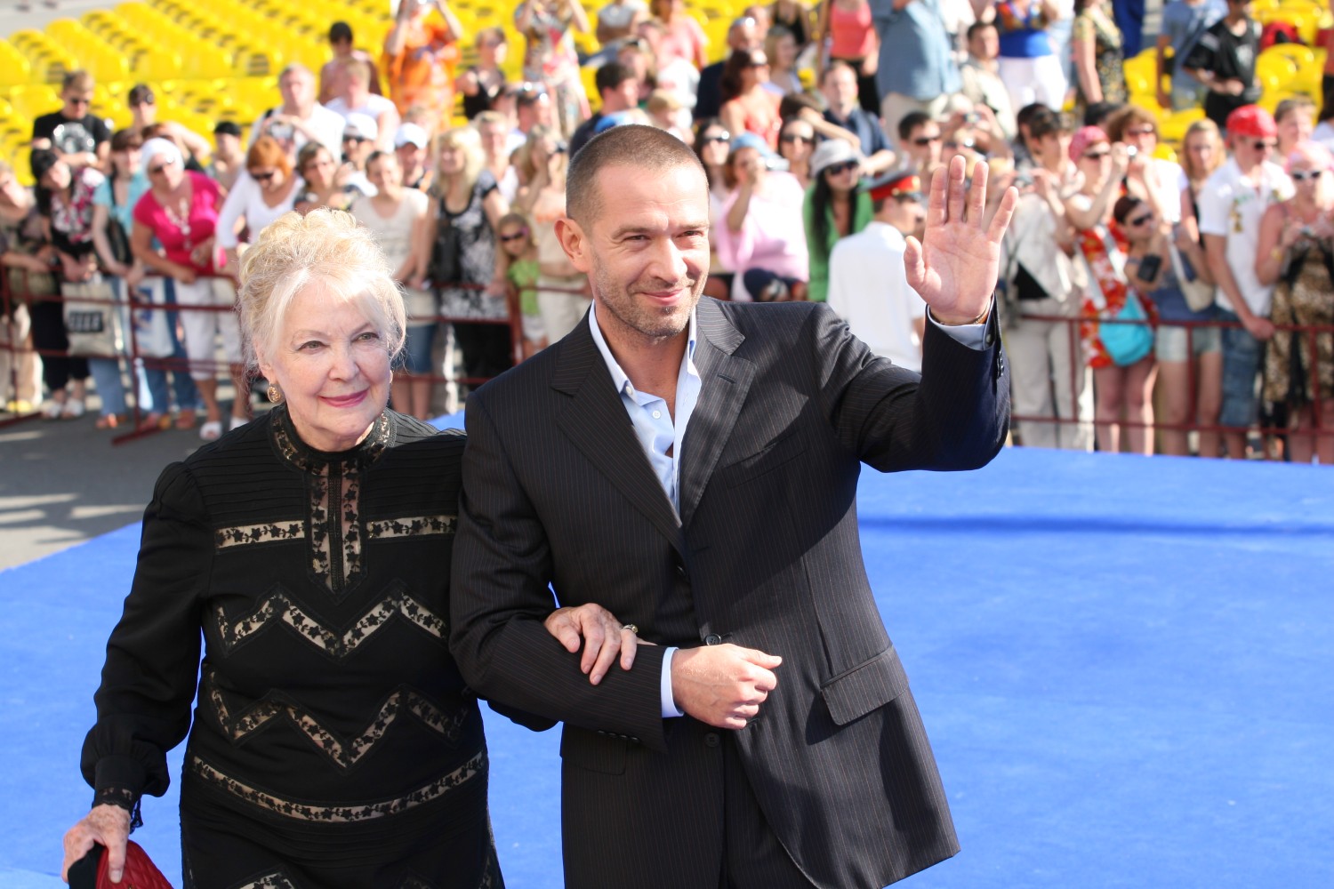 Ирина Скобцева с актером Владимиром Машковым.