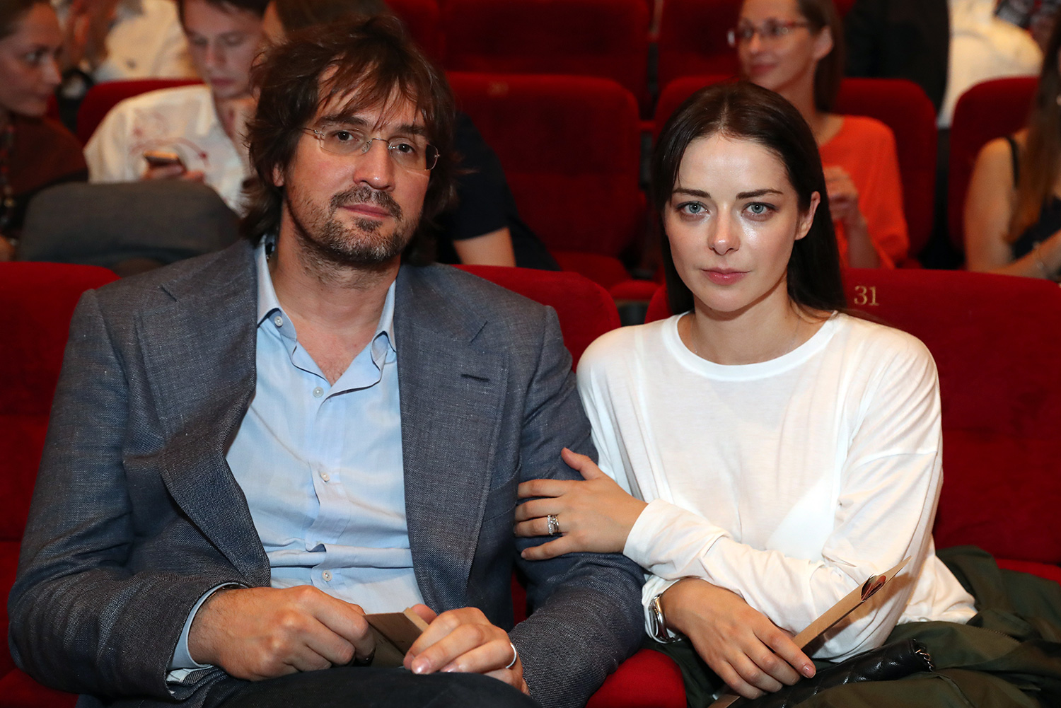 Главный режиссер Первого канала Андрей Болтенко и актриса Марина Александрова.