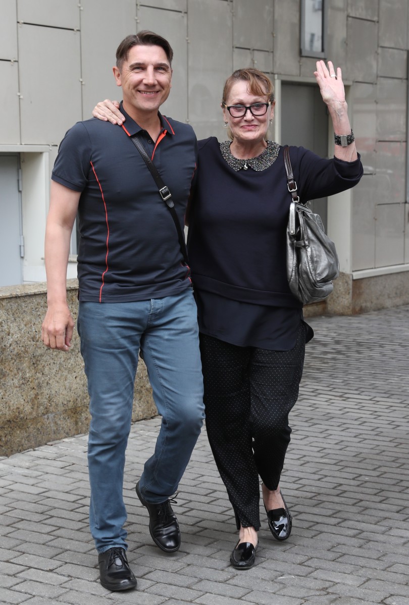 Актеры Сергей Угрюмов и Ольга Блок-Миримская.