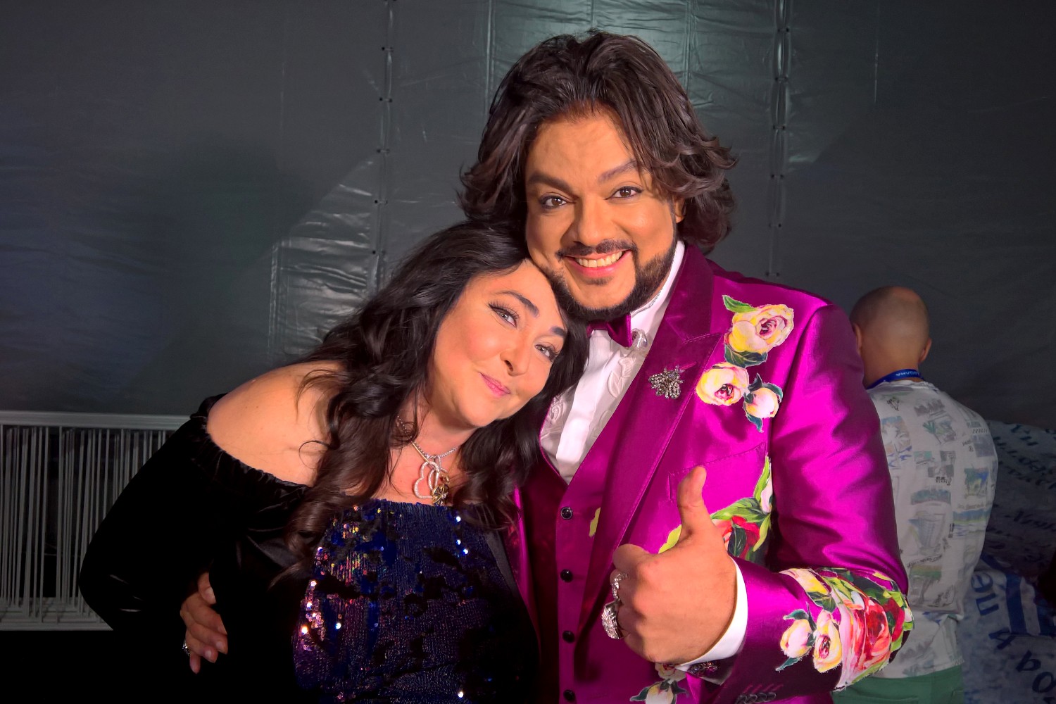 Встреча за кулисами - Лолита и Филипп.