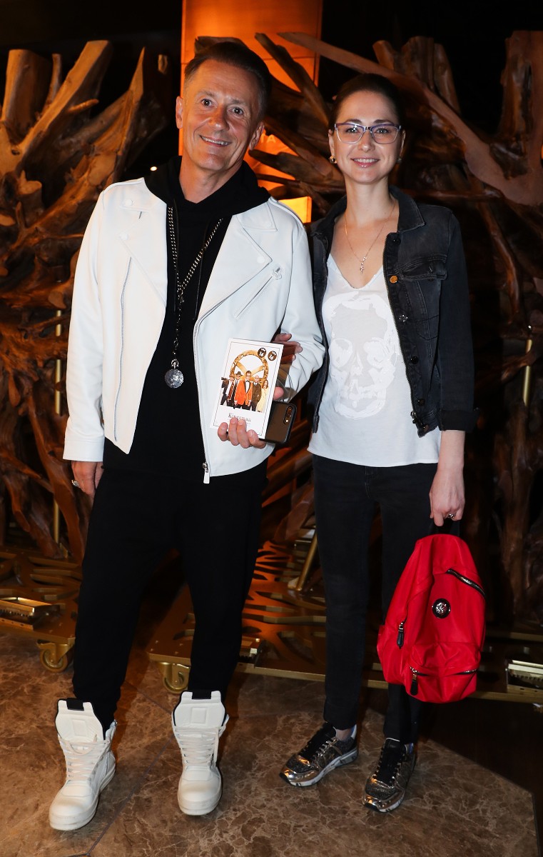 Актер Олег Меньшиков с женой Анастасией.