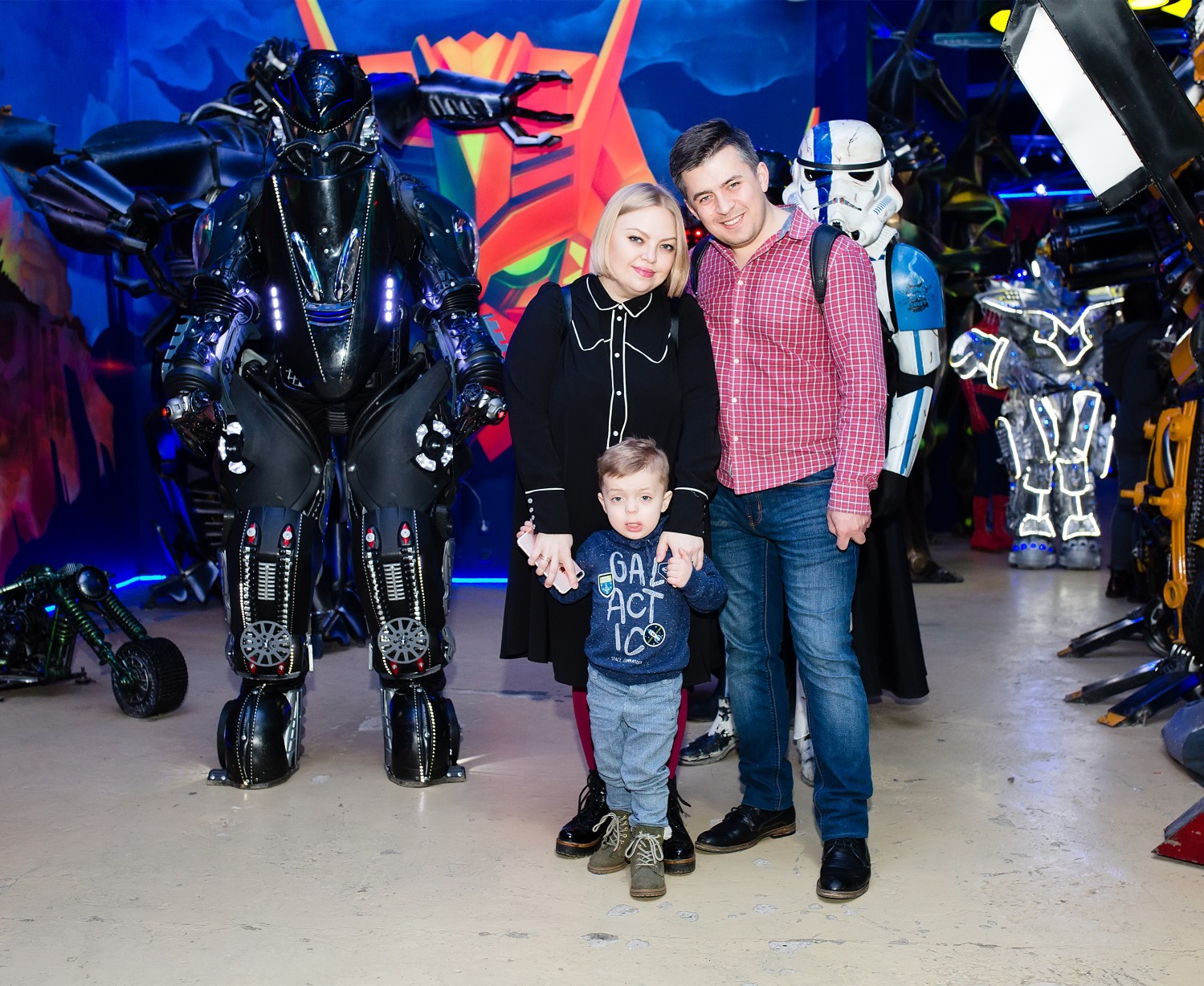 Елена Кукарская с семьей