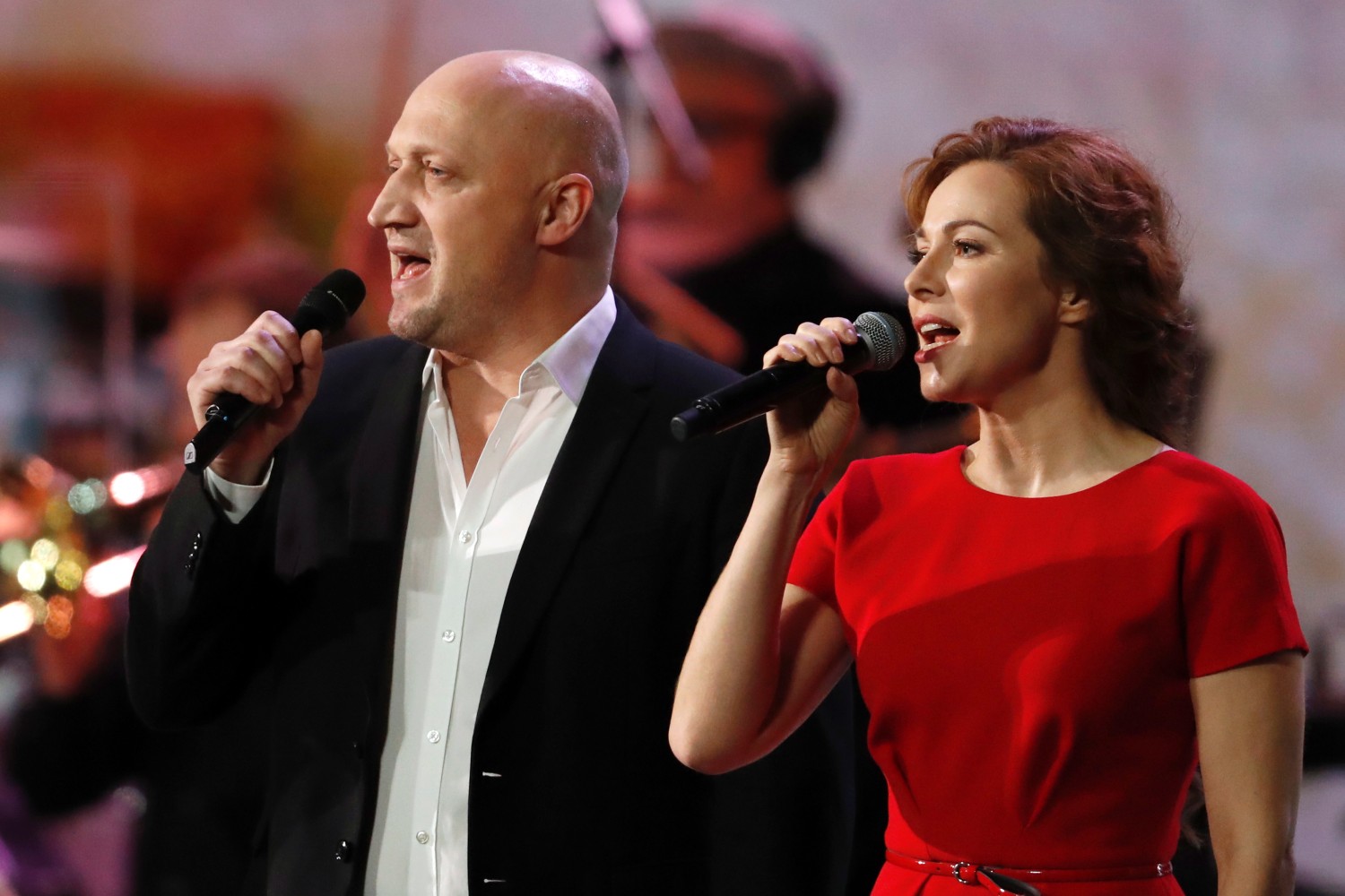 Актеры Гоша Куценко и Екатерина Гусева.