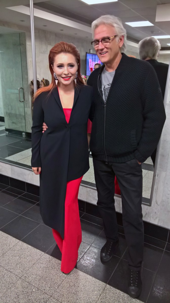 Анастасия Спиридонова выступила в дуэте с Александром Маршалом.