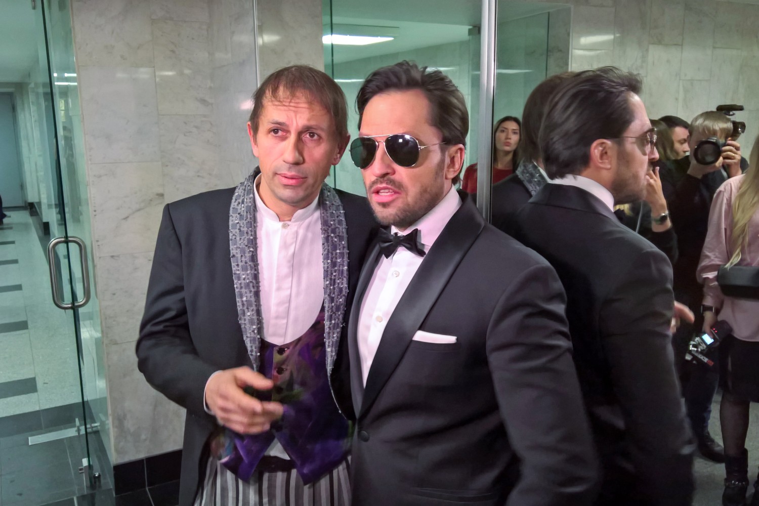 "Русский Челентано" Александр Ревва и настоящий итальянец Маурицио Швейцер.