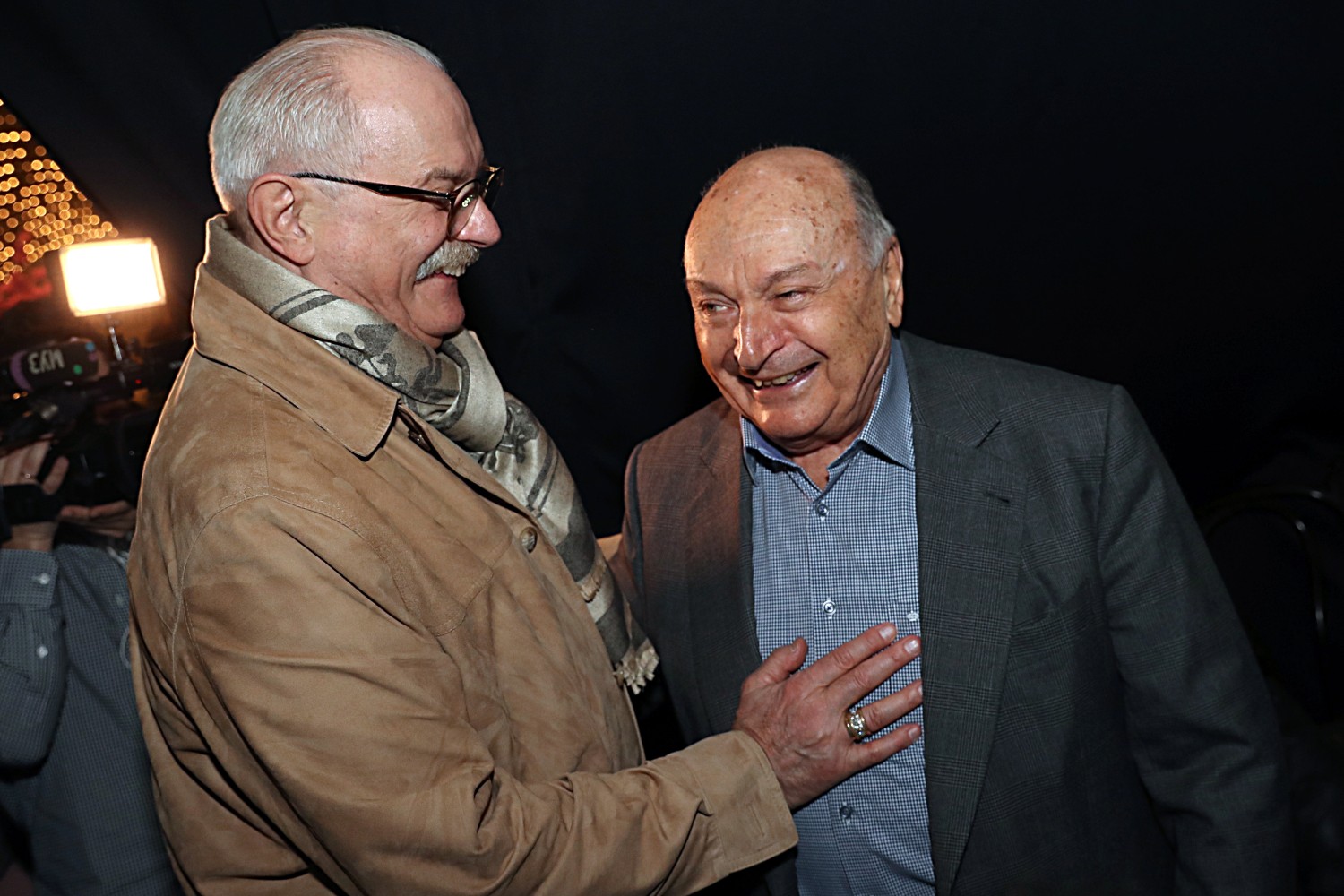 Режиссер Никита Михалков и сатирик Михаил Жванецкий.