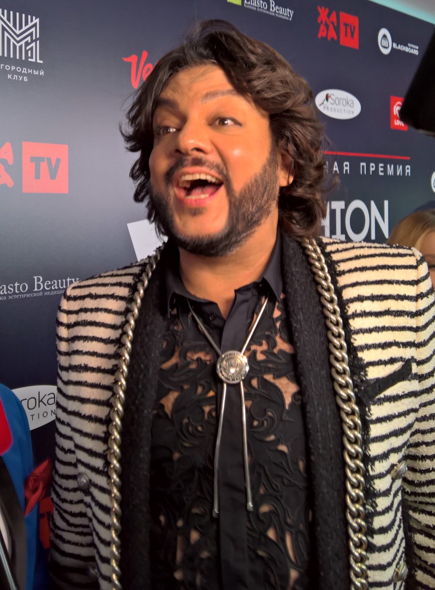 У Филиппа Киркорова цвет настроения был явно синий.