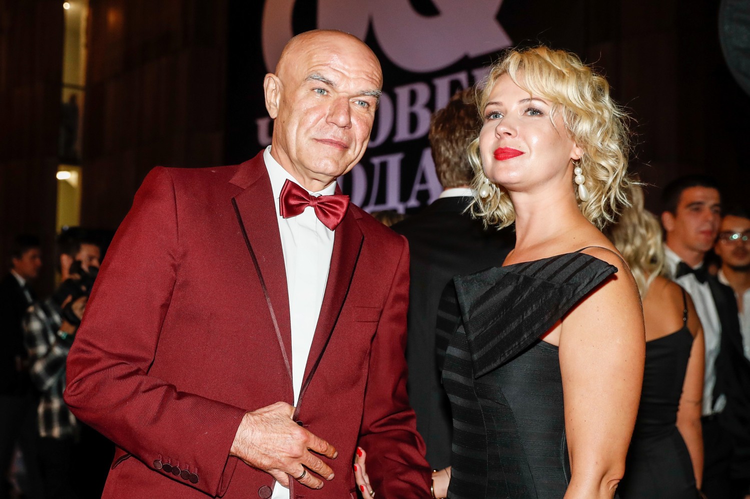 Лидер группы "Моральный кодекс" Сергей Мазаев с женой Галиной.