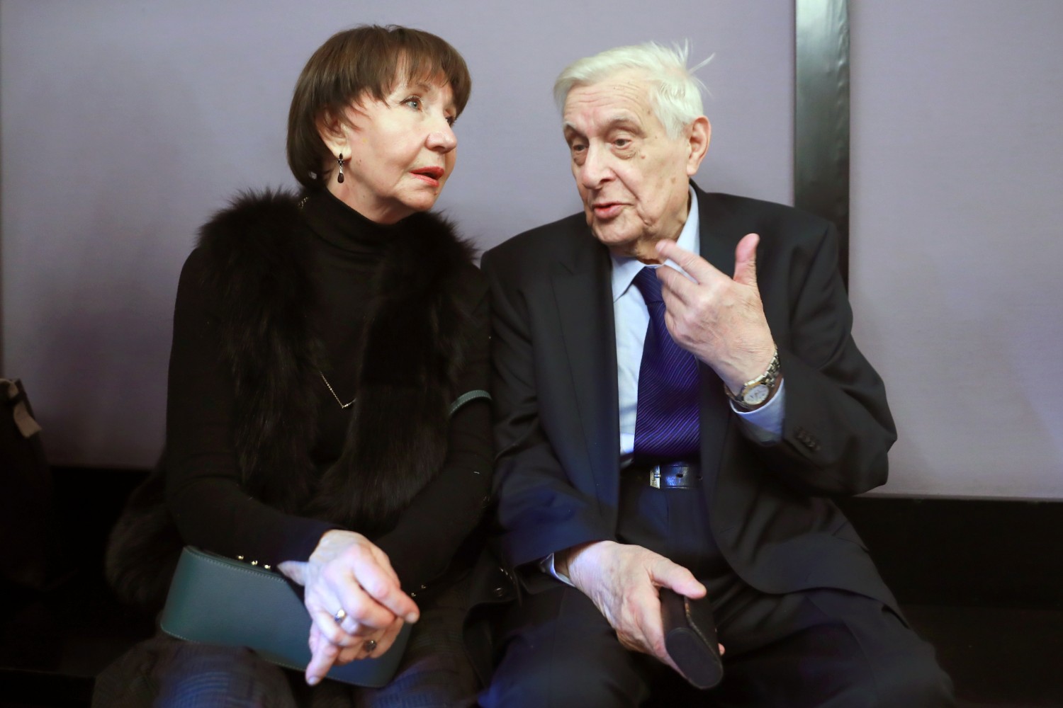 Актеры Людмила Дмитриева и Олег Басилашвили.