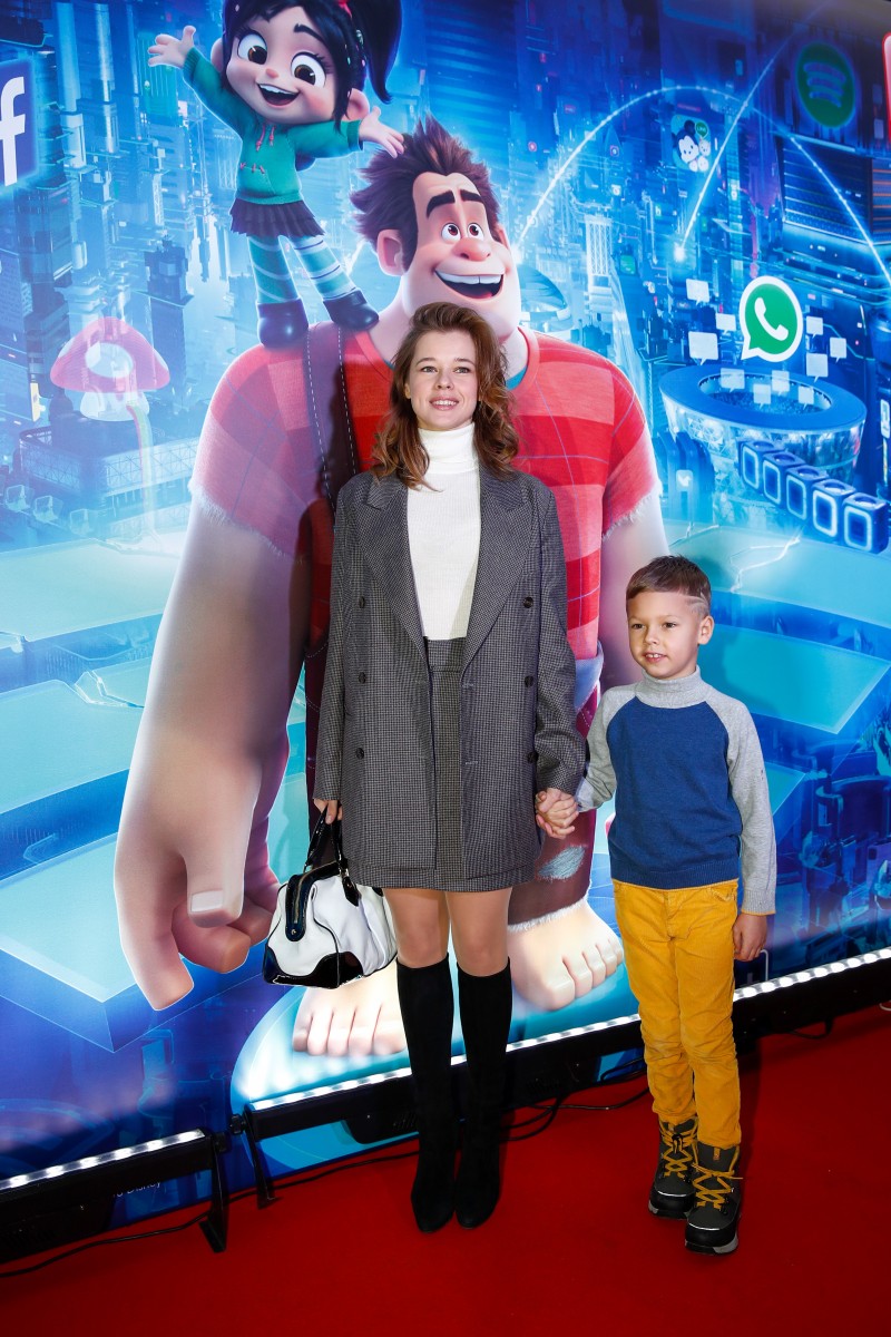 Актриса Екатерина Шпица с сыном Германом.