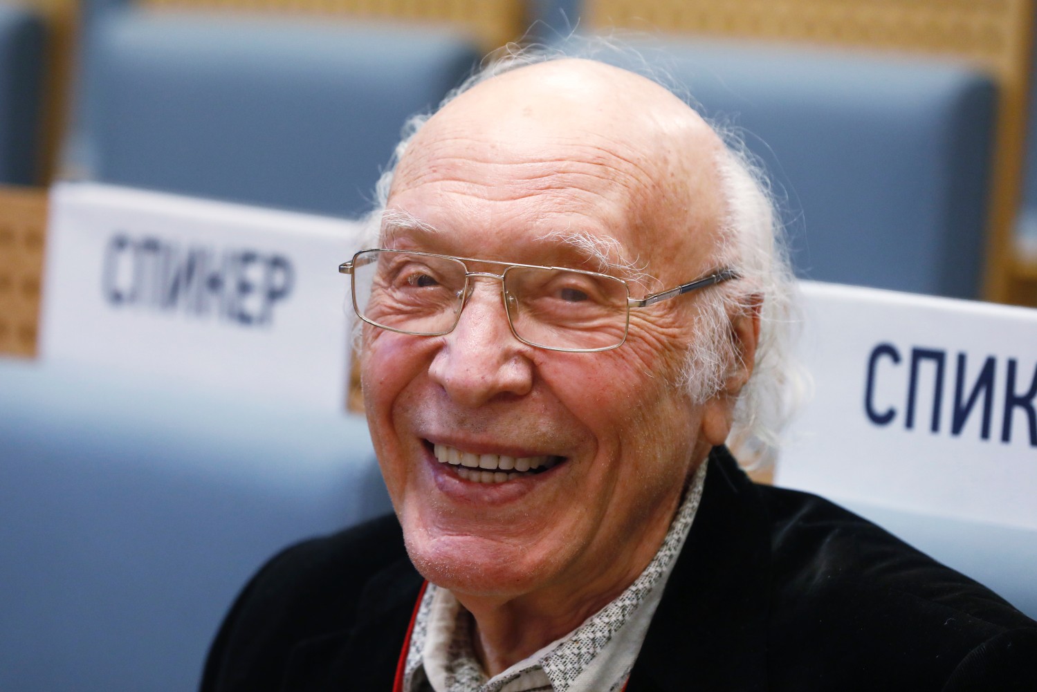 Диктор Центрального телевидения СССР, участник Великой Отечественной войны Виктор Балашов.