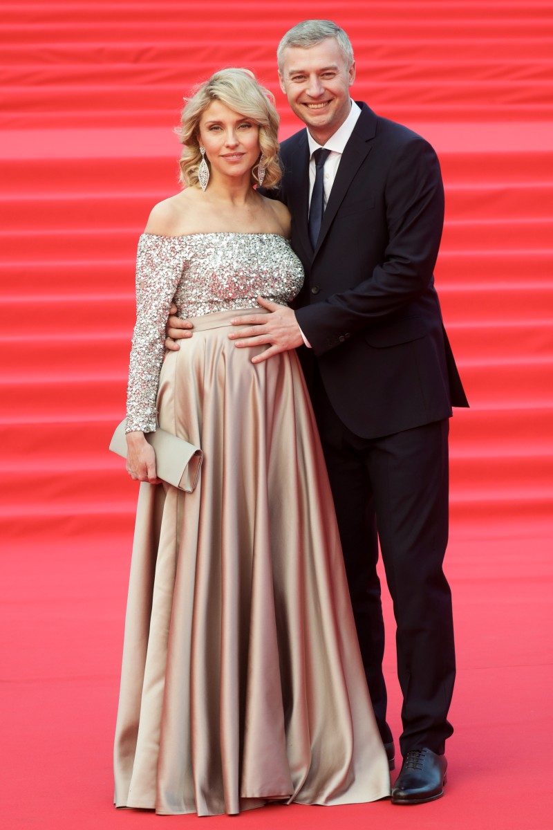 Актриса Екатерина Архарова с мужем.