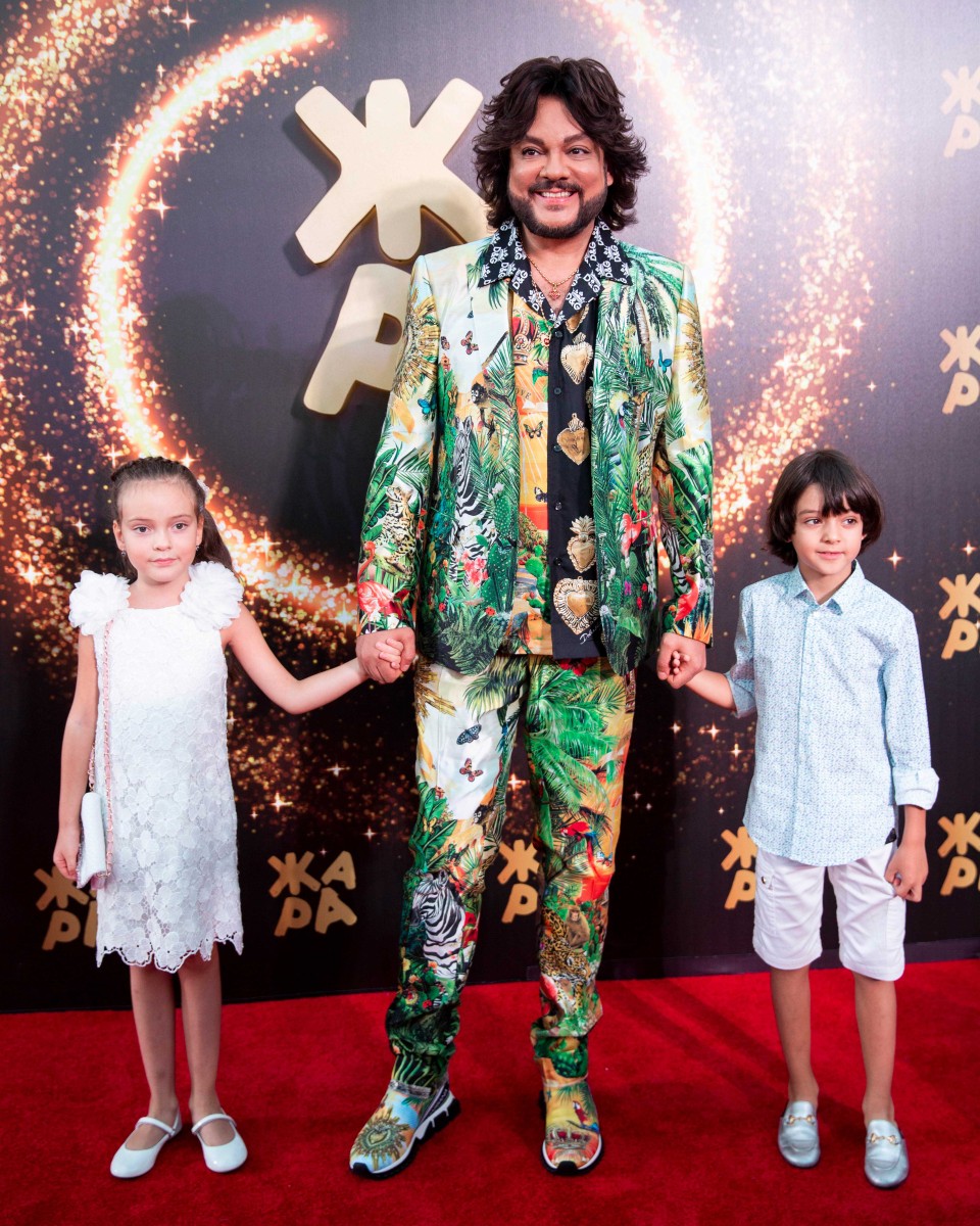 Филипп Киркоров с детьми - Мартином и Аллой-Викторией