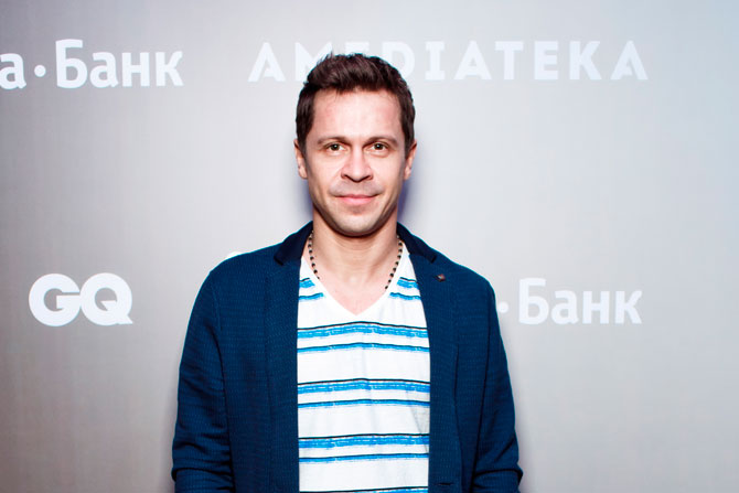 Актер Павел Деревянко - завсегдатай кинопремьер