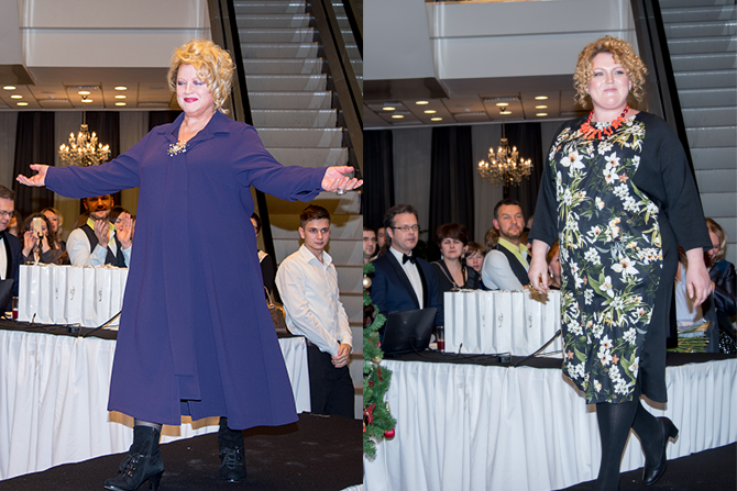 Дизайнера-Бабкину гости встретили бурными аплодисментами