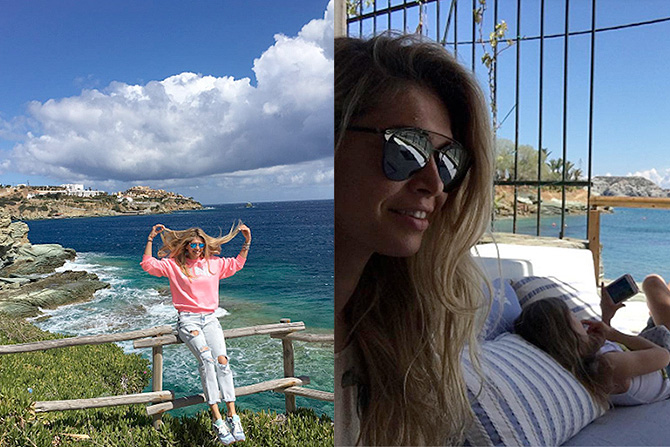 Вера Брежнева поехала на Крит